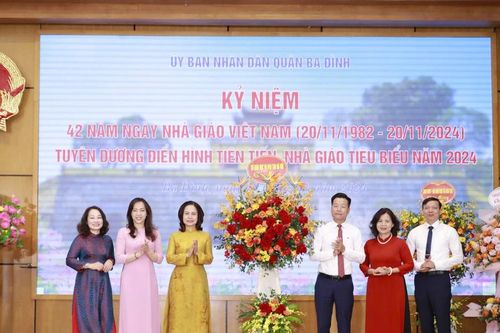 Quận Ba Đình tuyên dương thầy cô điển hình tiên tiến, Nhà giáo tiêu biểu năm 2024