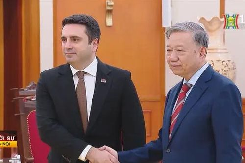 Tổng Bí thư Tô Lâm tiếp Chủ tịch Quốc hội Armenia