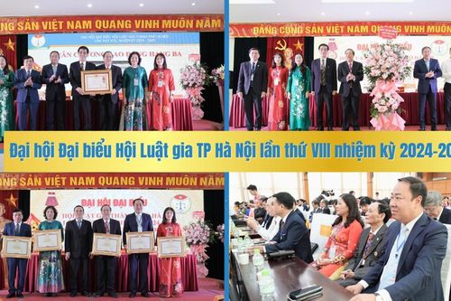 Hội Luật gia Hà Nội đón Huân chương Lao động hạng Ba của Chủ tịch nước