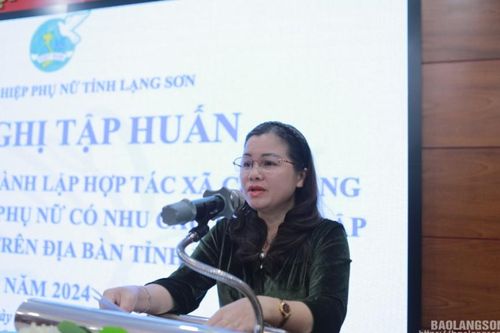Hơn 80 hội viên, phụ nữ tham gia tập huấn tư vấn thủ tục thành lập hợp tác xã