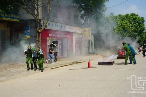 Triển khai các nội dung diễn tập phương án chữa cháy và cứu nạn, cứu hộ