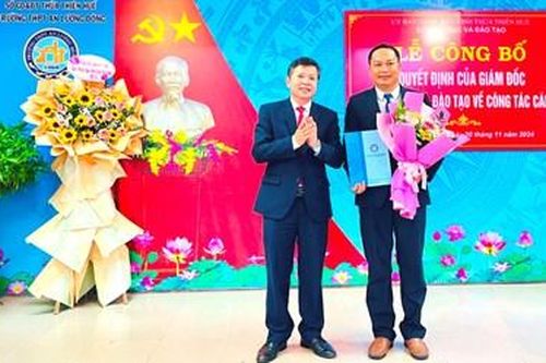 Bổ nhiệm Hiệu trưởng các trường THPT Hà Trung và An Lương Đông