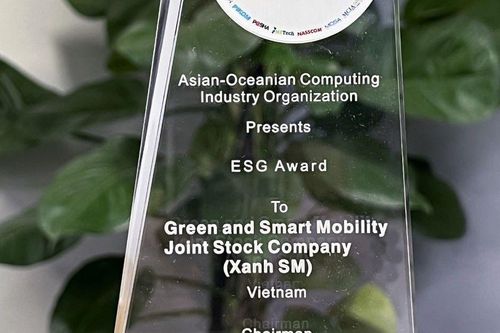 Xanh SM nhận giải thưởng ESG tại ASOCIO 2024 cho nỗ lực kiến tạo giao thông xanh và phát triển bền vững