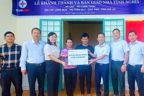 EVNCPC tiếp tục xây dựng 70 căn nhà tình nghĩa trong năm 2025