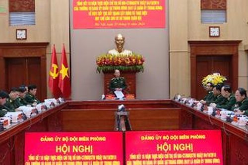 Đảng ủy Bộ đội Biên phòng tổng kết 15 năm thực hiện Chỉ thị số 590