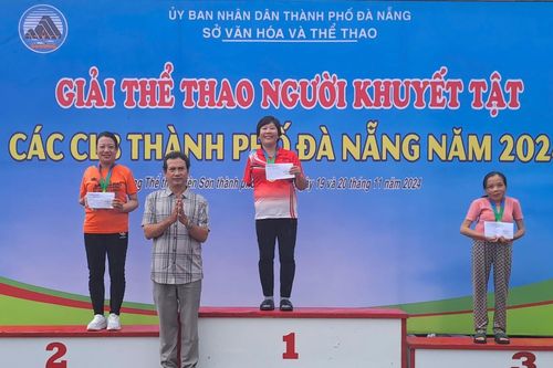 Trao 18 bộ huy chương tại Giải thể thao người khuyết tật các CLB TP Đà Nẵng năm 2024