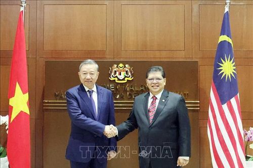 Tổng Bí thư Tô Lâm hội kiến Chủ tịch Hạ viện và Chủ tịch Thượng viện Malaysia