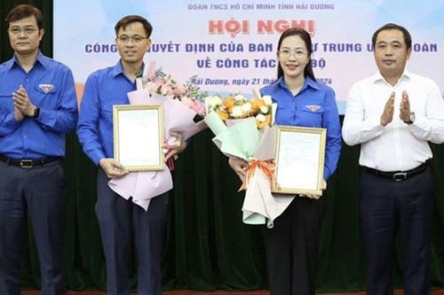 Hải Dương có tân Bí thư, Phó Bí thư Tỉnh đoàn