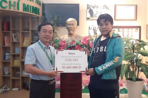 Trao hơn 81 triệu đồng đến ông Nguyễn Văn Hòa