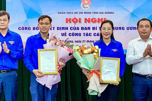 Công nhận chức danh Bí thư, Phó Bí thư Tỉnh đoàn Hải Dương
