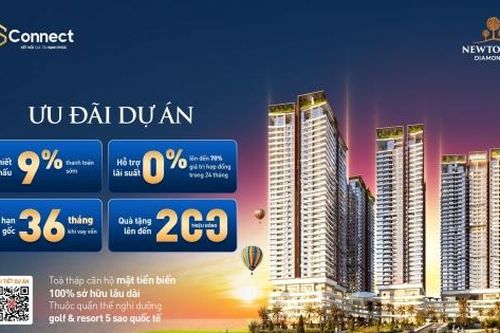 SeABank ưu đãi lãi suất 0% khi vay mua căn hộ tại dự án Newtown Diamond