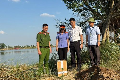VKSND TP Hải Dương kiểm sát việc tiêu hủy vật chứng pháo nổ