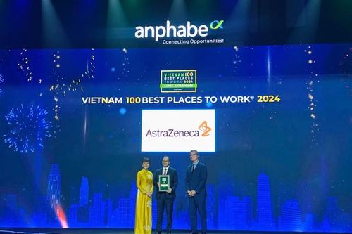 AstraZeneca được vinh danh trong bảng xếp hạng 100 nơi làm việc tốt nhất Việt Nam