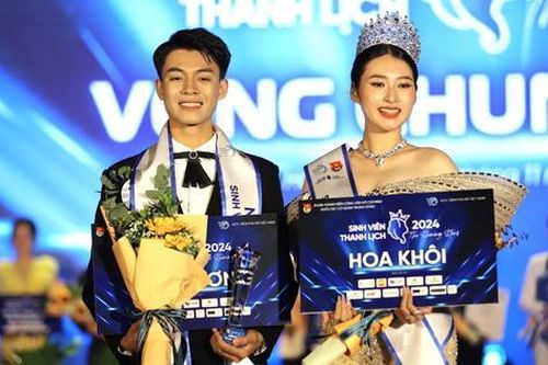 Lộ diện Hoa khôi và Nam vương Sinh viên Thanh lịch 2024