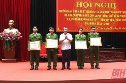 Thành ủy TP Thanh Hóa triển khai, quán triệt Nghị quyết về xây dựng 'Xã, phường không ma túy'