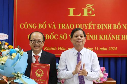 Ông Lê Văn Khoa giữ chức Giám đốc Sở Y tế tỉnh Khánh Hòa