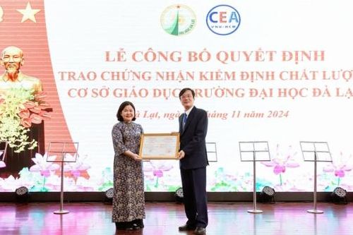 Trường Đại học Đà Lạt đón nhận chứng nhận kiểm định chất lượng và tôn vinh các tân phó giáo sư, tiến sĩ