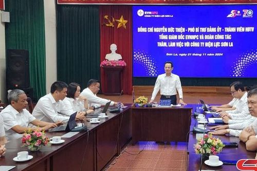 Tổng Công ty Điện lực Miền Bắc làm việc với Công ty Điện lực Sơn La