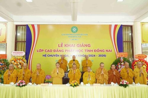 Đồng Nai: Khai giảng Lớp Cao đẳng Phật học hệ chuyên khoa, niên khóa 2024-2026