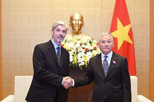 Phó Chủ nhiệm Ủy ban Đối ngoại Đôn Tuấn Phong tiếp Tham tán Công sứ phụ trách các vấn đề nghị viện thuộc Phái đoàn EU tại ASEAN