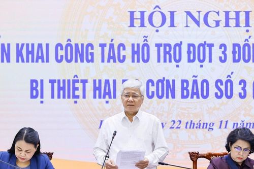 948 tỷ đồng được Ban Vận động Cứu trợ Trung ương phân bổ đợt 3 hỗ trợ khắc phục hậu quả cơn bão Yagi