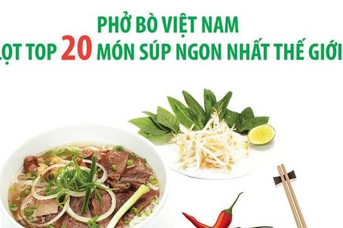Phở bò Việt Nam lọt top 20 món súp ngon nhất thế giới