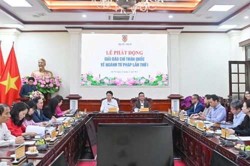 Lần đầu tiên tổ chức Giải báo chí toàn quốc về ngành tư pháp