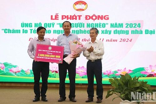 Đồng Tháp phát động ủng hộ Quỹ 'Vì người nghèo' năm 2024