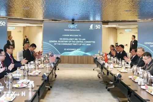 Tổng Bí thư Tô Lâm thăm và làm việc với Tập đoàn dầu khí quốc gia Malaysia