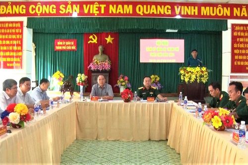 Đảng ủy Quân sự TP. Châu Đốc họp phiên cuối năm 2024