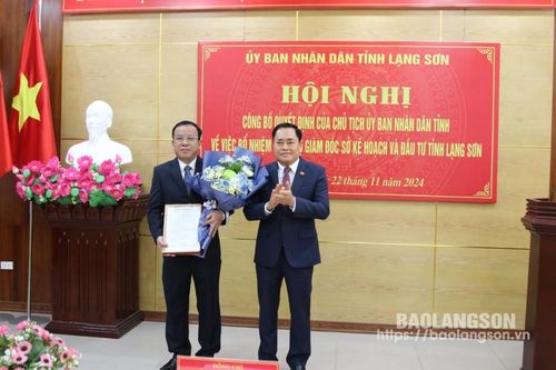 Công bố quyết định bổ nhiệm Giám đốc Sở Kế hoạch và Đầu tư