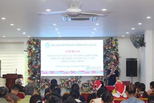 Hội Liên hiệp Phụ nữ thành phố Lào Cai tập huấn nâng cao năng lực về lồng ghép giới