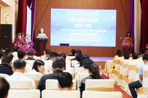 Trao giải Hội thi phát thanh cơ sở tỉnh Lào Cai