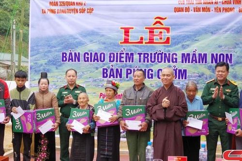 Khánh thành, bàn giao điểm trường Púng Cưởm