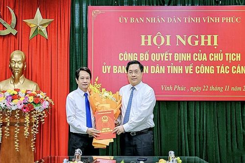 Vĩnh Phúc: Công bố Quyết định của Chủ tịch UBND tỉnh về công tác cán bộ Sở Thông tin và Truyền thông