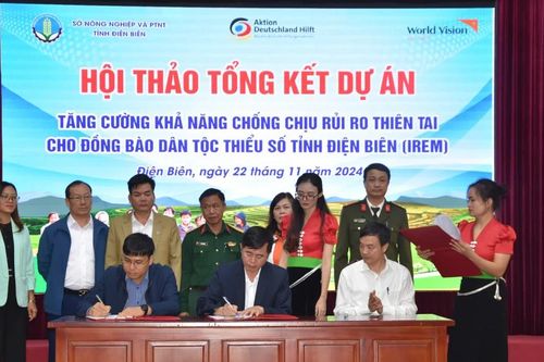 Tổng kết dự án tăng cường khả năng chống chịu rủi ro thiên tai cho đồng bào dân tộc thiểu số
