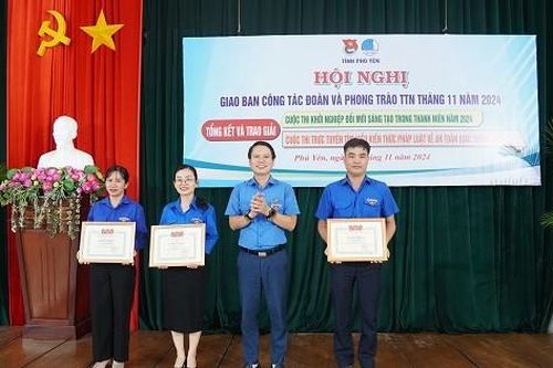 Tỉnh Đoàn Phú Yên trao giải Cuộc thi khởi nghiệp đổi mới sáng tạo trong thanh niên 2024