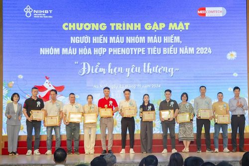 Gặp mặt gần 300 người hiến nhóm máu hiếm, hòa hợp phenotype tiêu biểu 2024