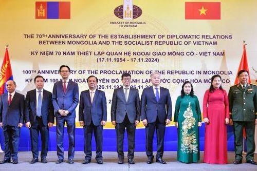 Lễ kỷ niệm 70 năm Ngày thiết lập quan hệ ngoại giao Việt Nam-Mông Cổ tại Hà Nội