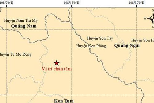 Vừa xảy ra hai trận động đất liên tiếp ở Quảng Nam
