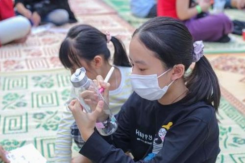 Học sinh Hà Nội bảo vệ môi trường bằng mô hình tái chế sáng tạo