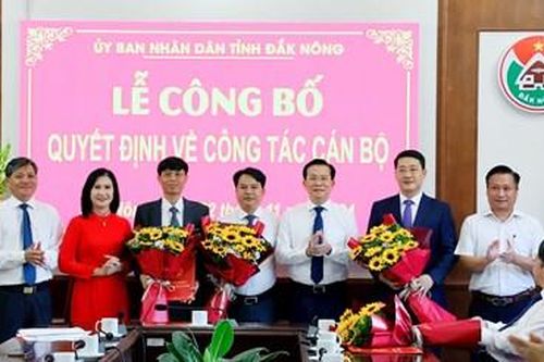 Điều động, bổ nhiệm nhiều cán bộ lãnh đạo sở, ngành ở Đắk Nông