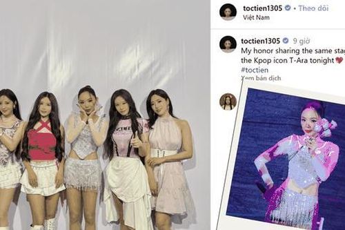'Chị Đẹp' Tóc Tiên 'sáng rực' khi đứng cùng biểu tượng Gen 2 K-Pop T-Ara