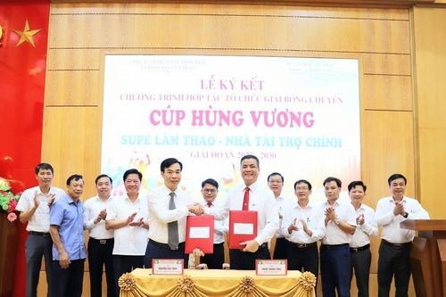 Supe Lâm Thao là nhà tài trợ chính của Giải bóng chuyền Cúp Hùng Vương