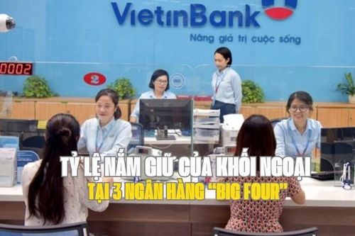 Cập nhật mới nhất tỷ lệ nắm giữ của khối ngoại tại 3 ngân hàng 'big four'