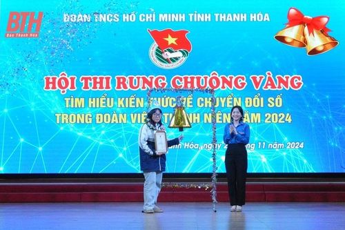 Sôi nổi Hội thi Rung chuông vàng tìm hiểu kiến thức về chuyển đổi số