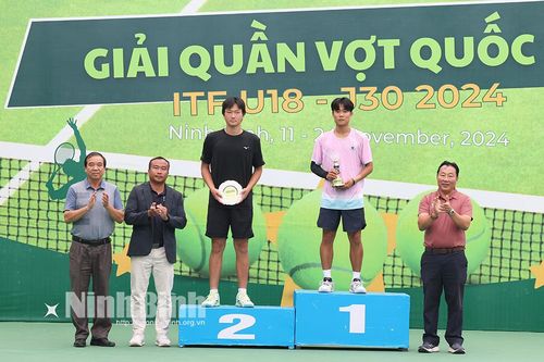 Bế mạc Giải Quần vợt quốc tế ITF U18 - J30 Ninh Bình 2