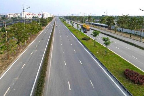 Ngắm tuyến đường 10 làn xe nối Tây Hồ với Sơn Tây từ trên cao