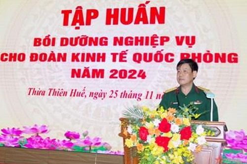 Bộ Quốc phòng tập huấn bồi dưỡng nghiệp vụ cho Đoàn Kinh tế - Quốc phòng