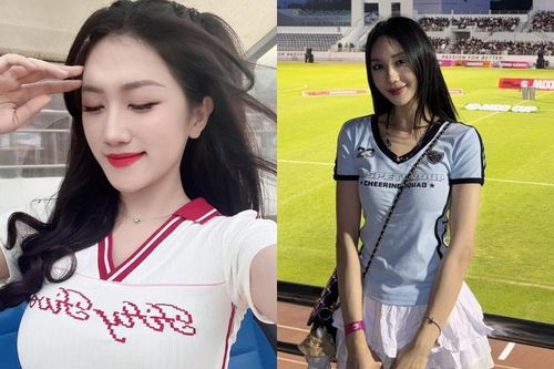 Điểm danh loạt gái xinh check-in tại giải bóng đá của Độ Mixi